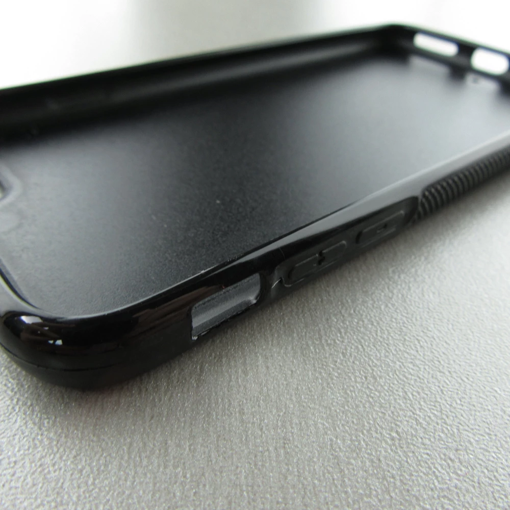 iPhone 6/6s Case Hülle - Silikon schwarz Vogel Nest Wald
