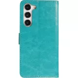 Hülle Samsung Galaxy S25 - Premium Flip Leder Tasche - Türkis