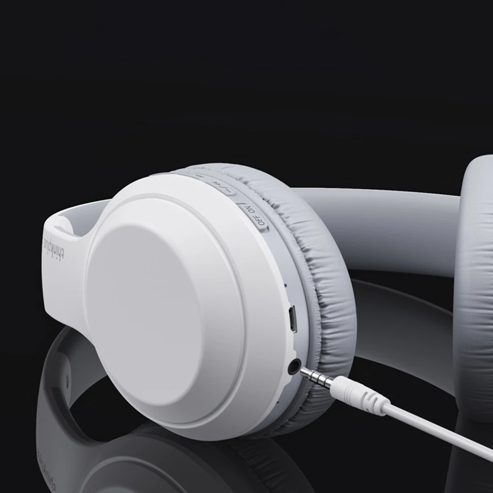 Kopfhörer Lenovo thinkplus TH10 over-ear wireless Bluetooth 5.0 Dualpower loudspeaker - Weiss