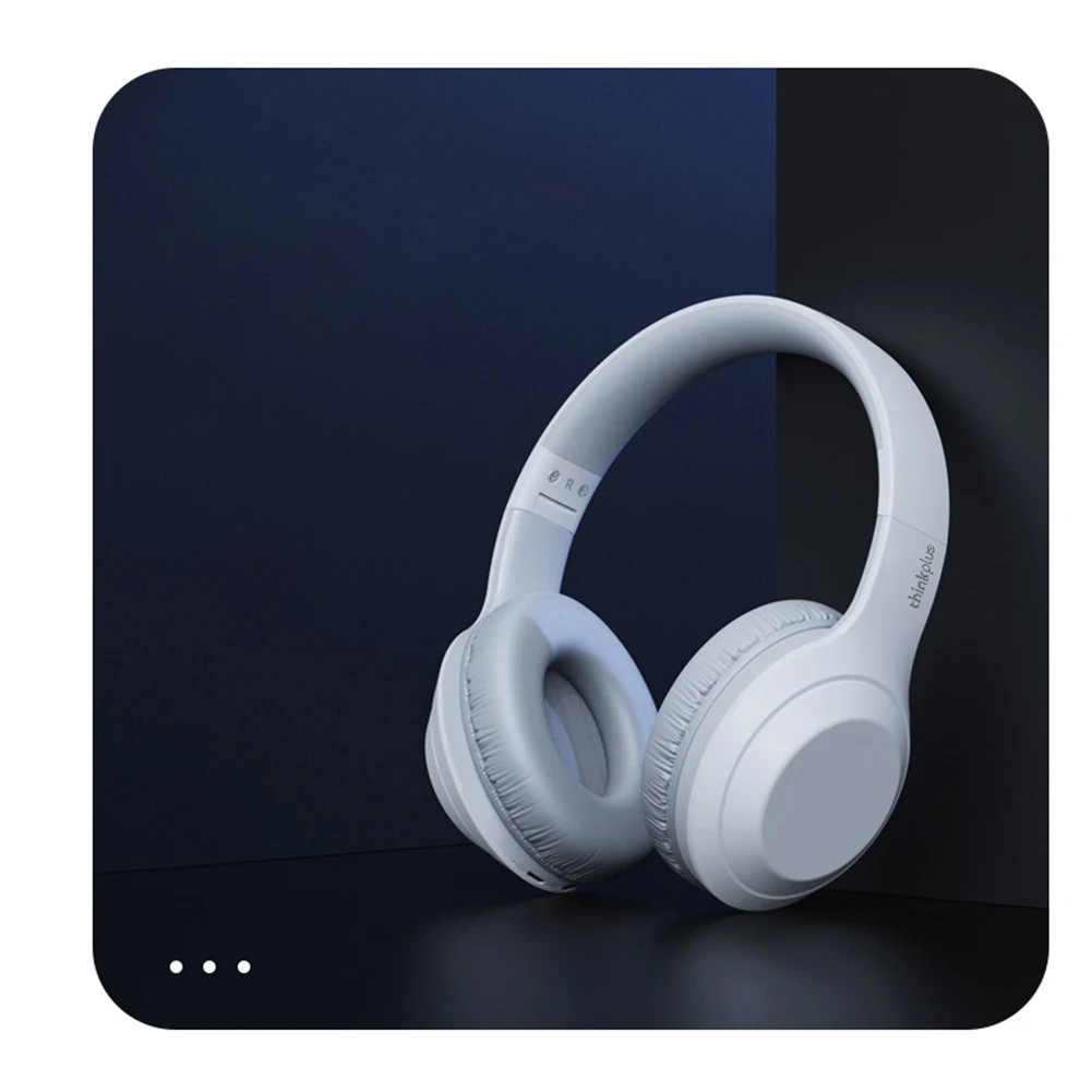 Kopfhörer Lenovo thinkplus TH10 over-ear wireless Bluetooth 5.0 Dualpower loudspeaker - Weiss